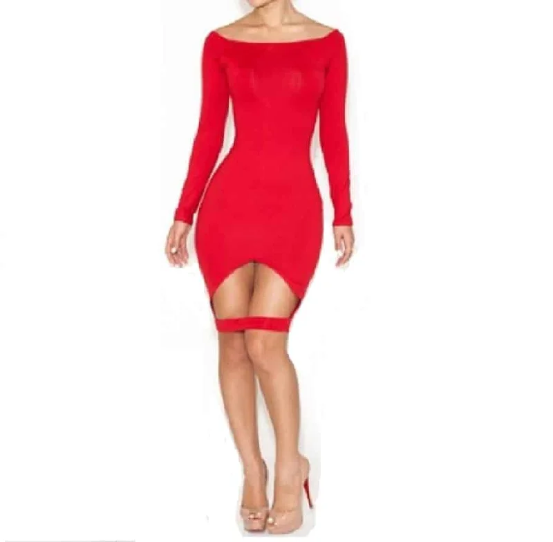 Blowout Sale Red Cut Out Dress