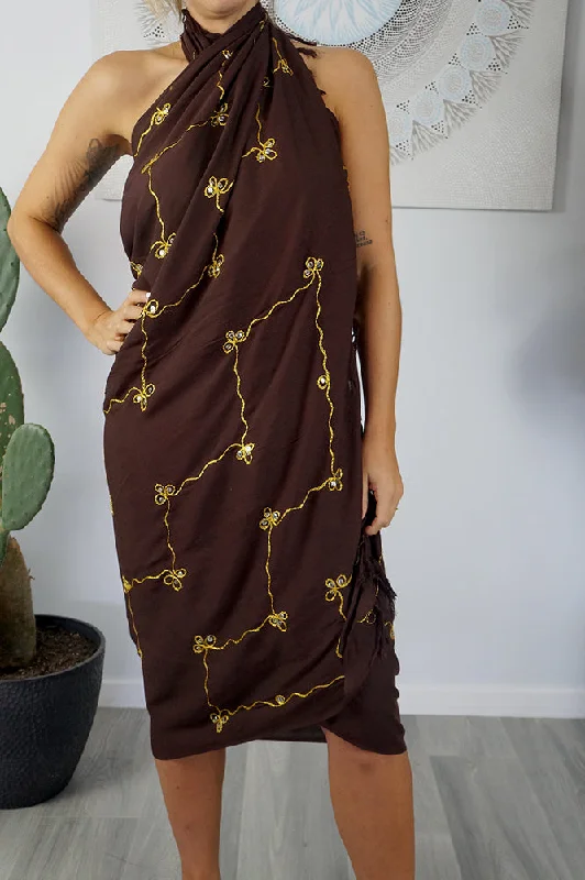 Mega Sale Embroidered/Sequined Plain Sarong