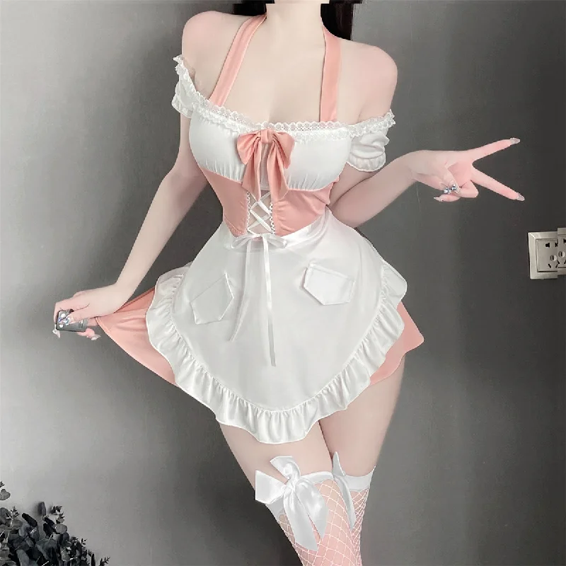 Warehouse Sale cute black pink maid yv50580