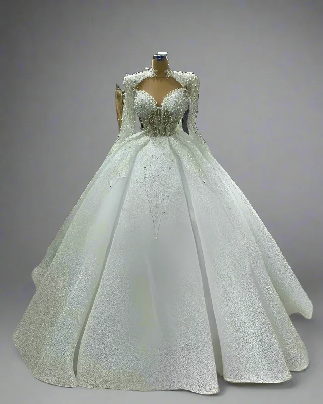 Price Fest Luxury Rhinestone Wedding Gown Maxi Dress