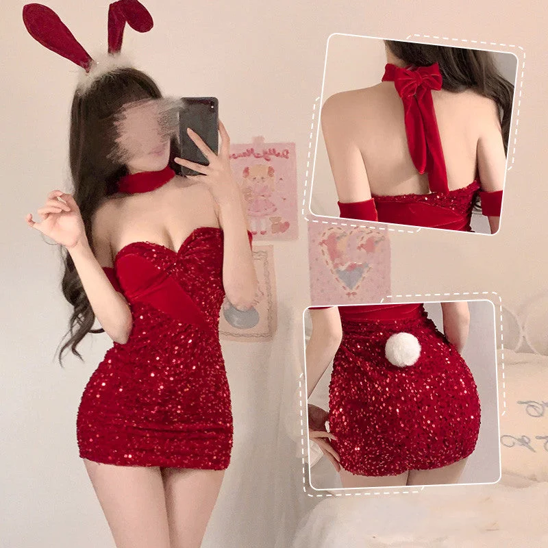 Super Sale Red Bunny Dress yv50648