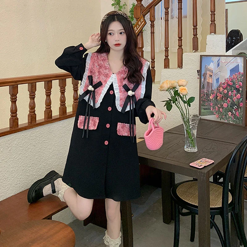 Steals and Deals Plus size cute slim dress yv31428