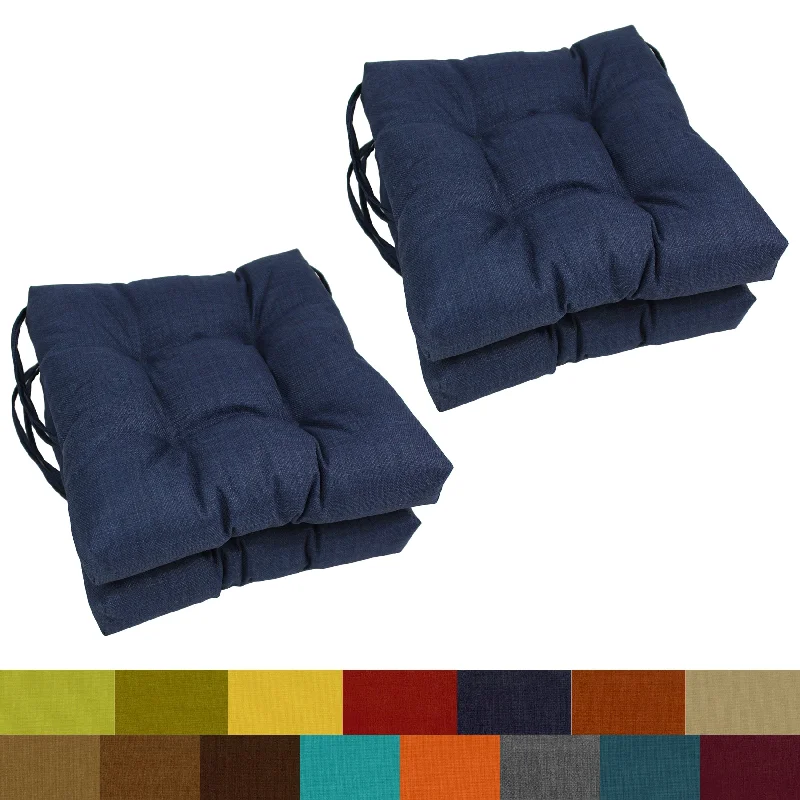 16-inch Square Indoor/Outdoor Chair Cushions (Set of 4) - 16 x 16