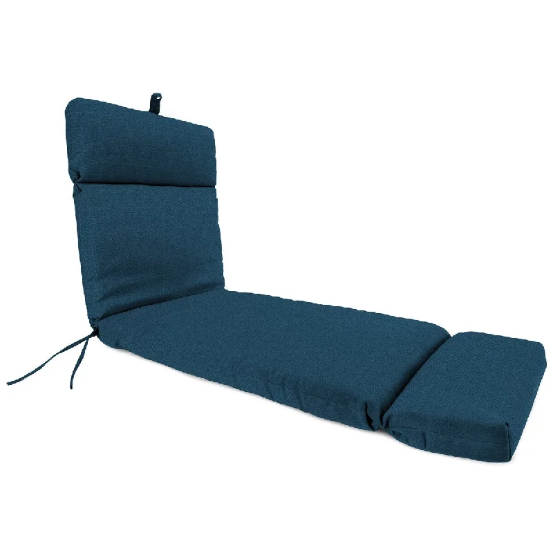 72" x 21" Outdoor Chaise Lounge Cushion with Ties and Loop - 72'' L x 21'' W x 3.5'' H