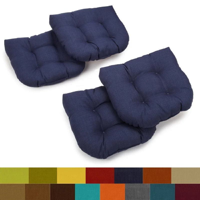 Stock Clearance SaleBlazing Needles Indoor/Outdoor Chair Cushions (Set of 4) - 19" x 19"