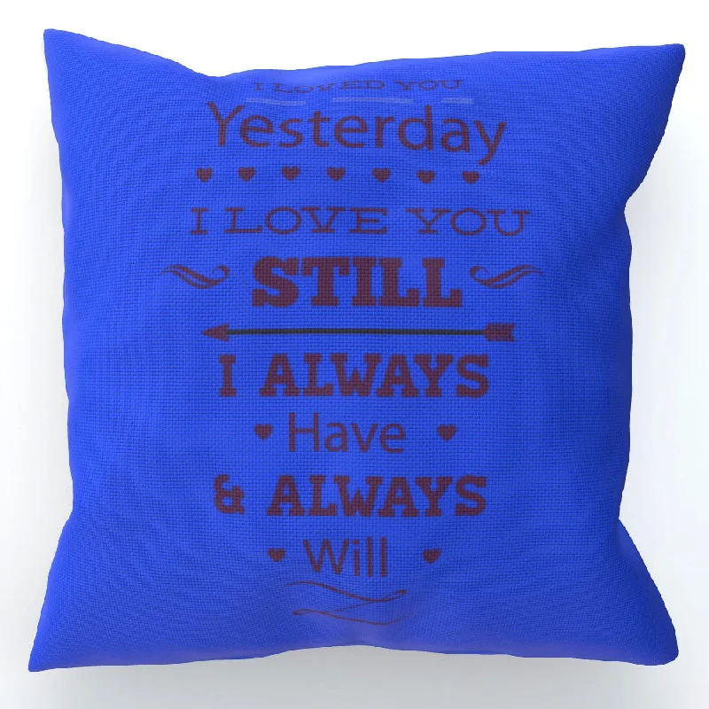 Cushion - I Love You Still - Blue