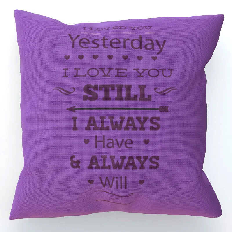 Cushion - I Love You Still - Purple