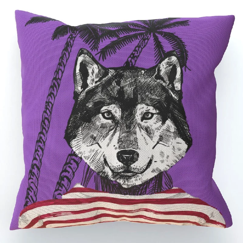 Cushion - To Cool For School Wolf