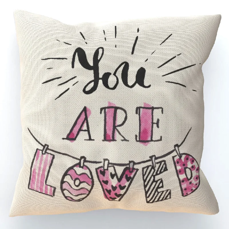 Cushion - You are Loved - Cream