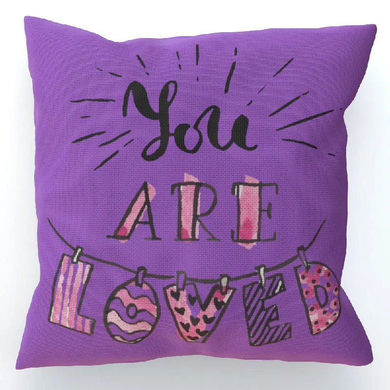 Cushion - You are Loved - Purple