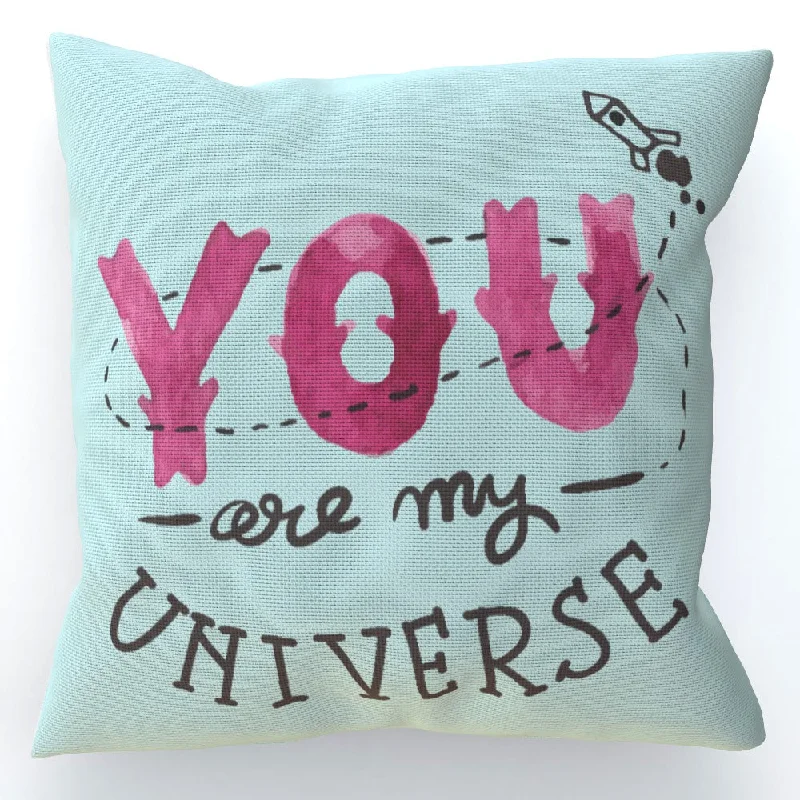 Cushion - You are my universe - Pale Blue