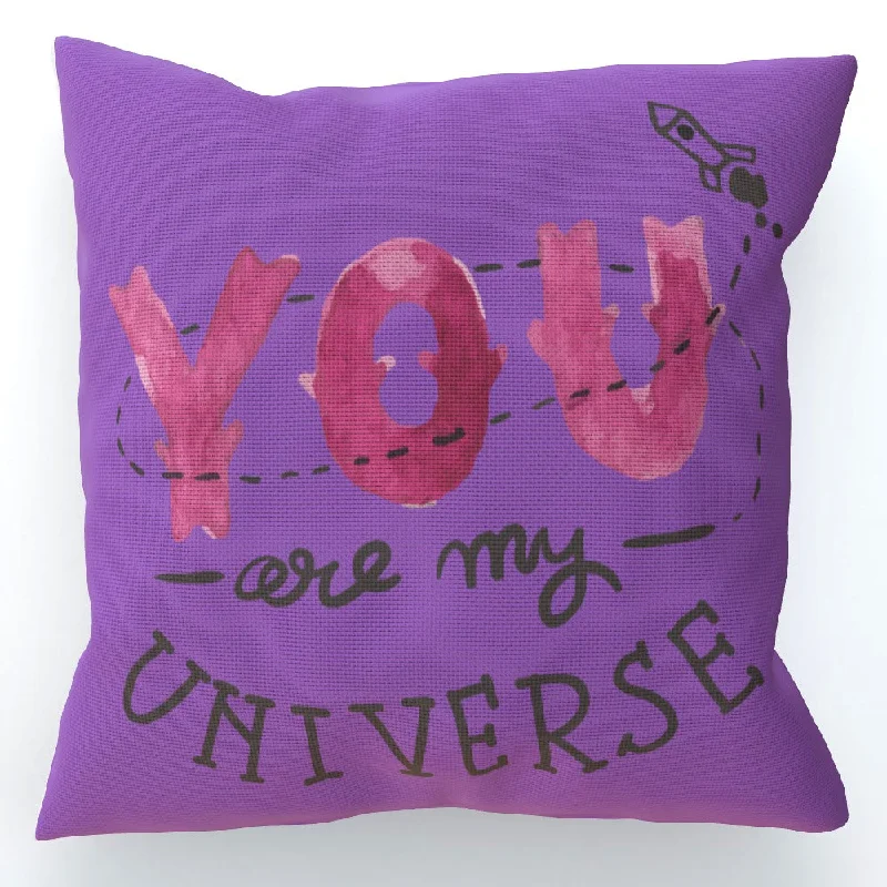 Cushion - You are my universe - Purple