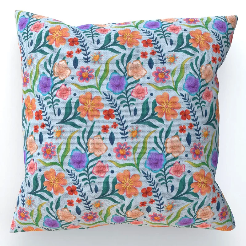 Cushion - Very Floral Blue