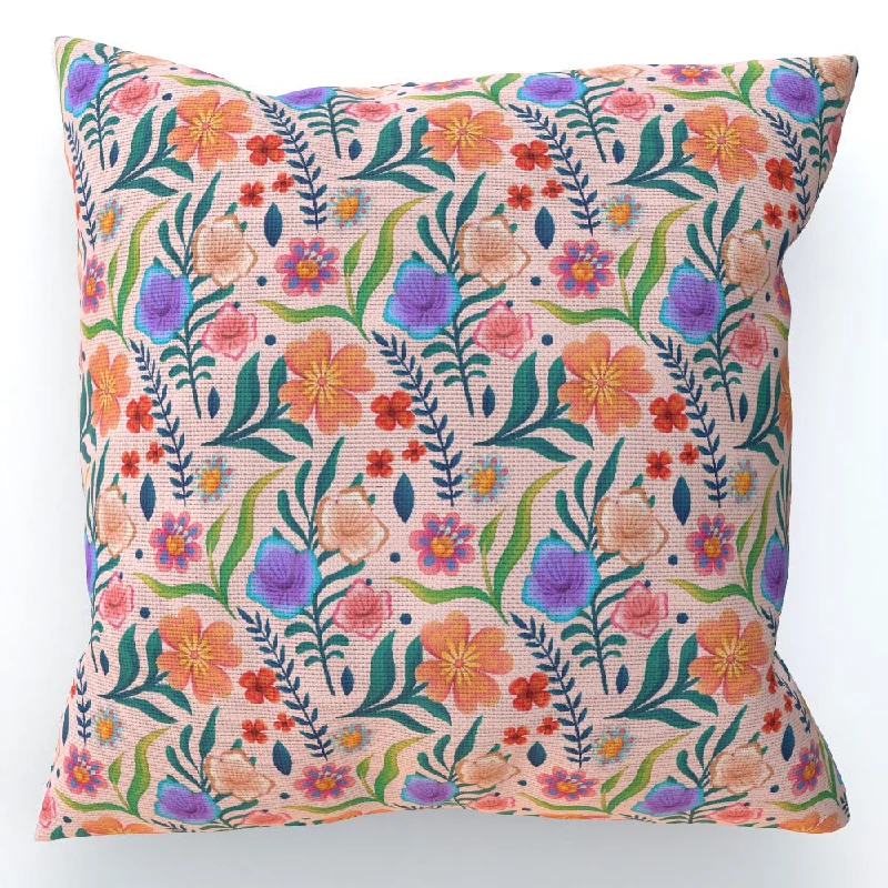 Cushion - Very Floral Peach