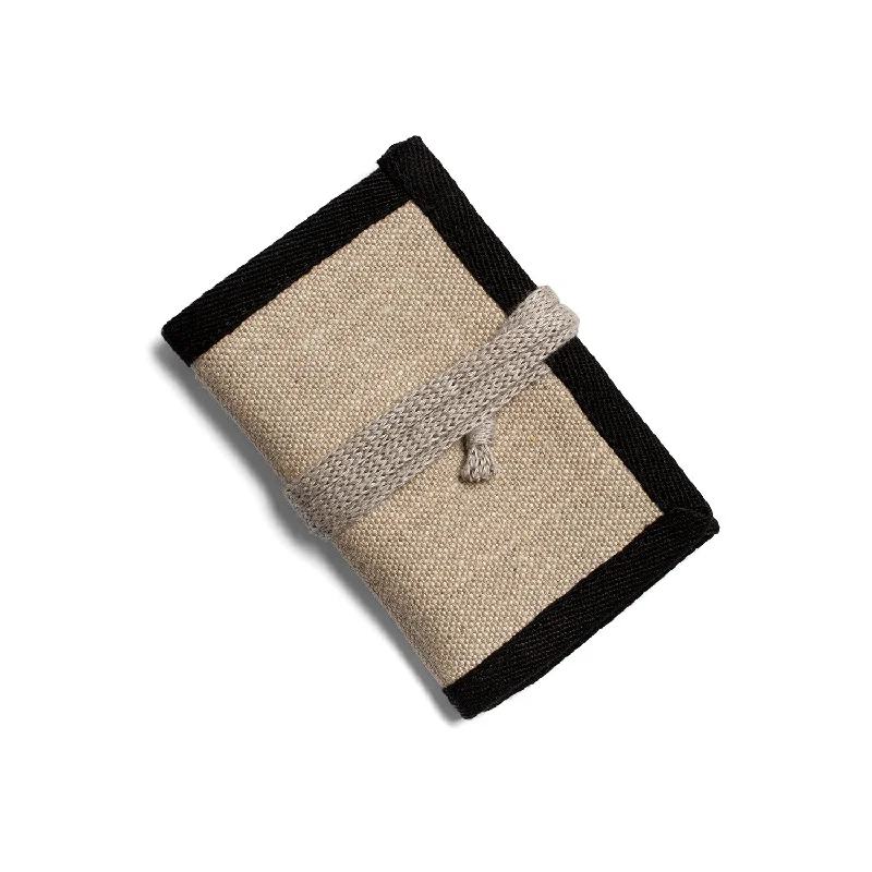 IDAHO 100% Organic Hemp Trifold Wallet (Plastic-free, Vegan, Velcro-free) (3.5x5)