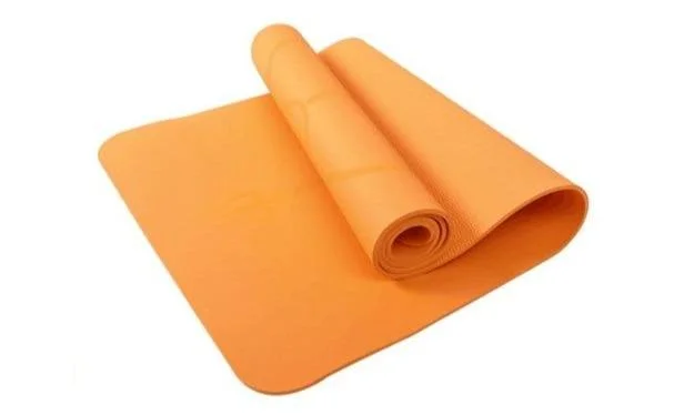 Orange yoga mat