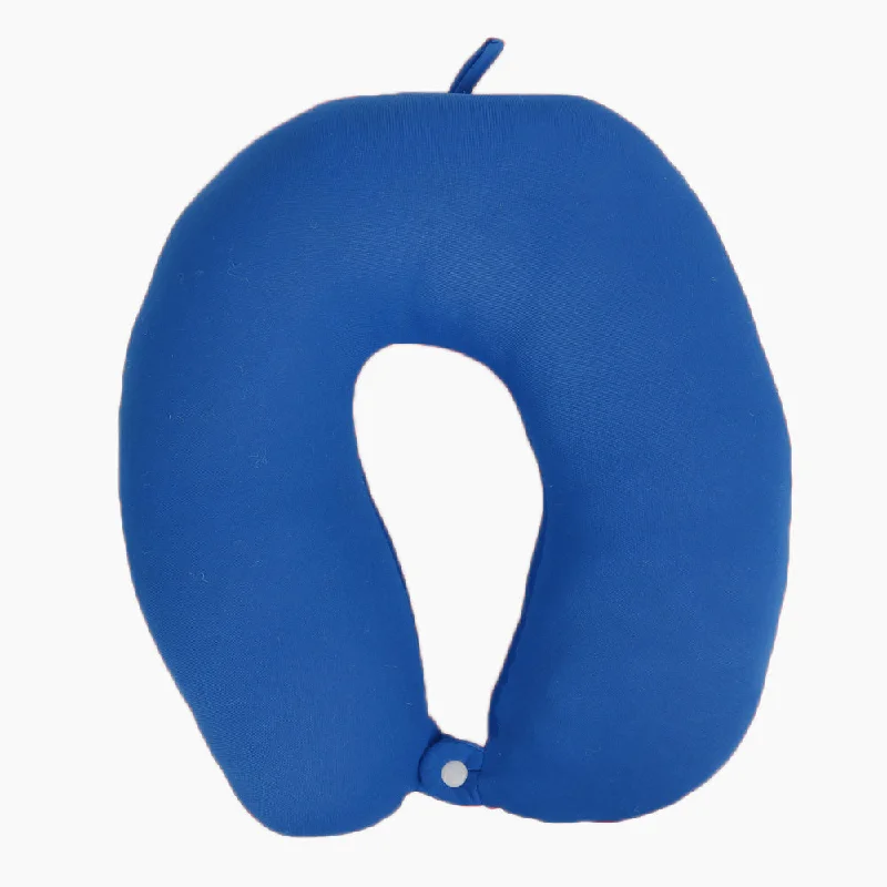 Soft Fiber Travel Neck Pillow - Sky Blue