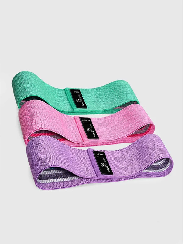 Yoga Studio Resistance Hip Bands - 3 Pack